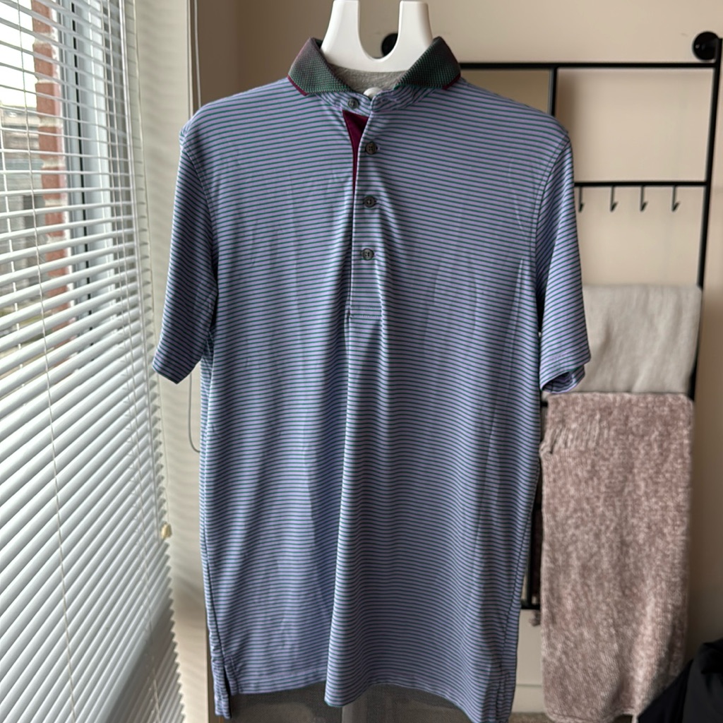 Greyson Striped Golf Polo